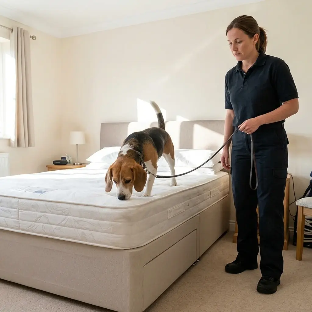 Comment se déroule la détection canine à Égly ?
