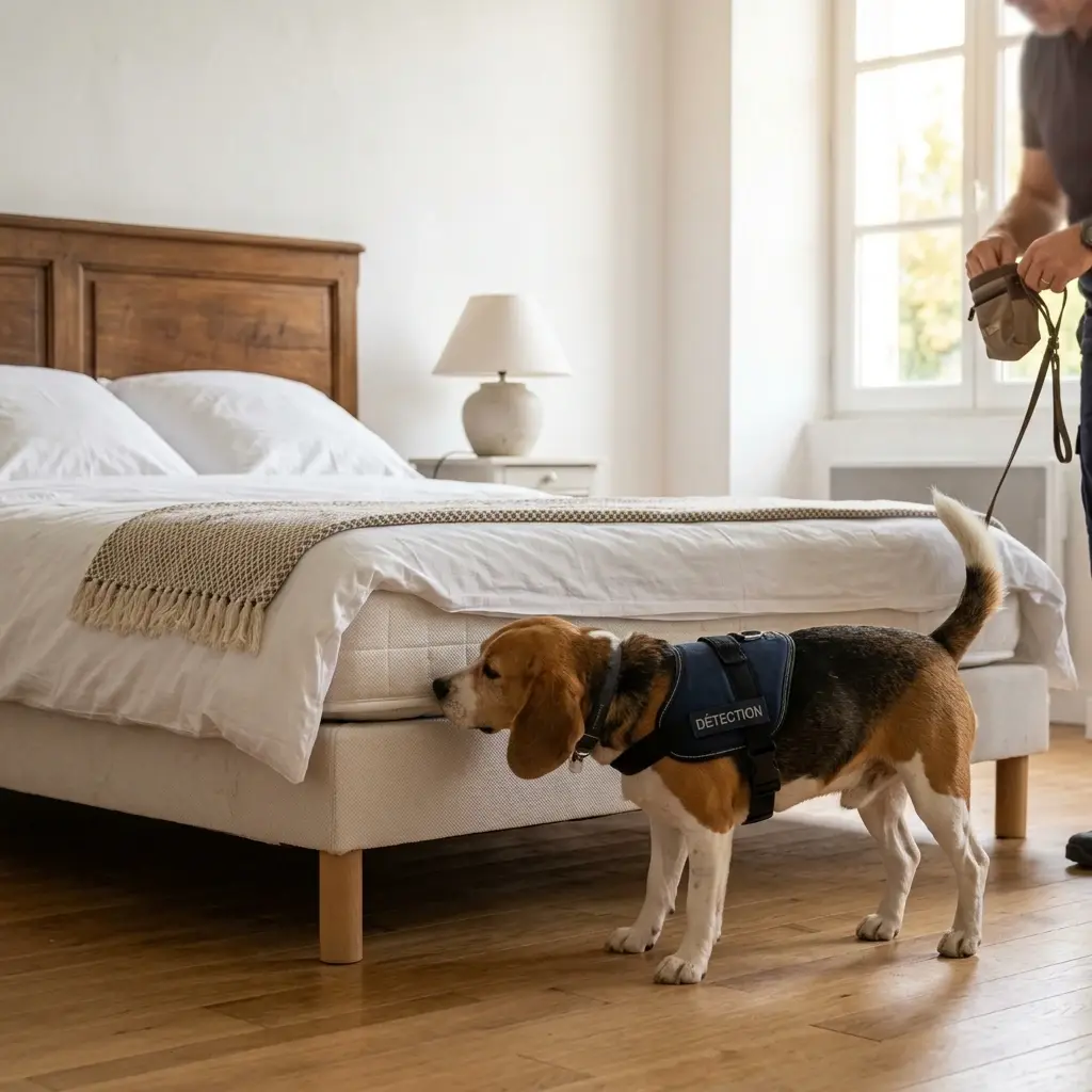 Comment se déroule la détection canine à Mennecy ?