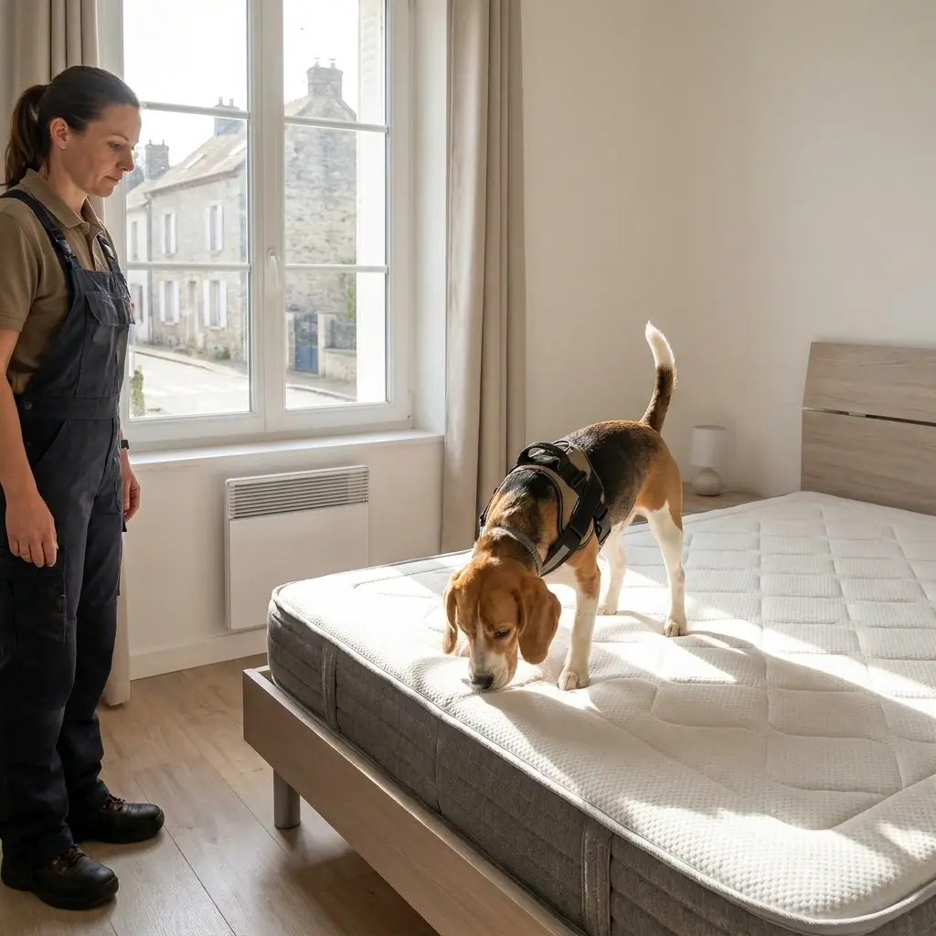 Adopter les bons gestes avant l'arrivée du chien détecteur