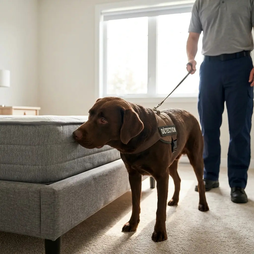 Comment se déroule la détection canine à Nozay ?