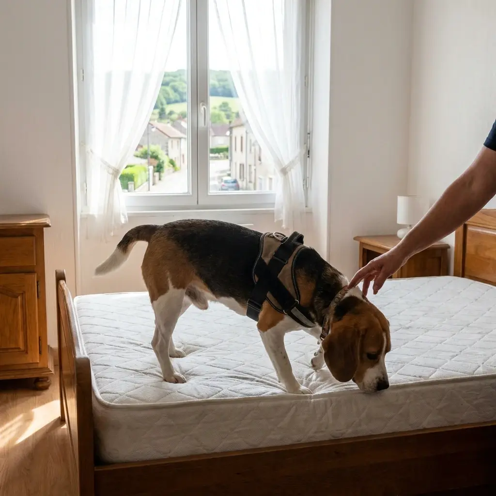 Comment se déroule la détection canine à Bruyères-le-Châtel ?