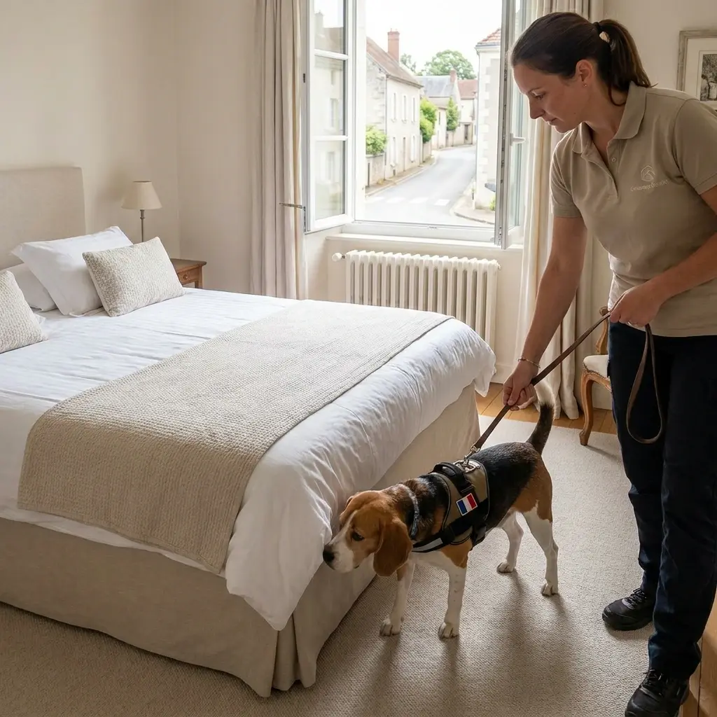 Comment se déroule la détection canine à Vert-le-Petit ?