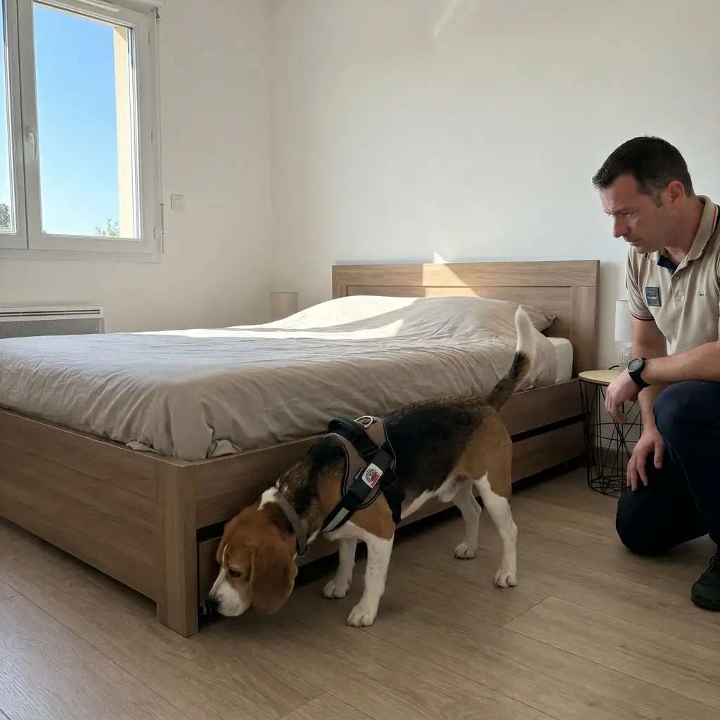 Comment réagir avant l'arrivée du chien détecteur à Saint-Vrain ?