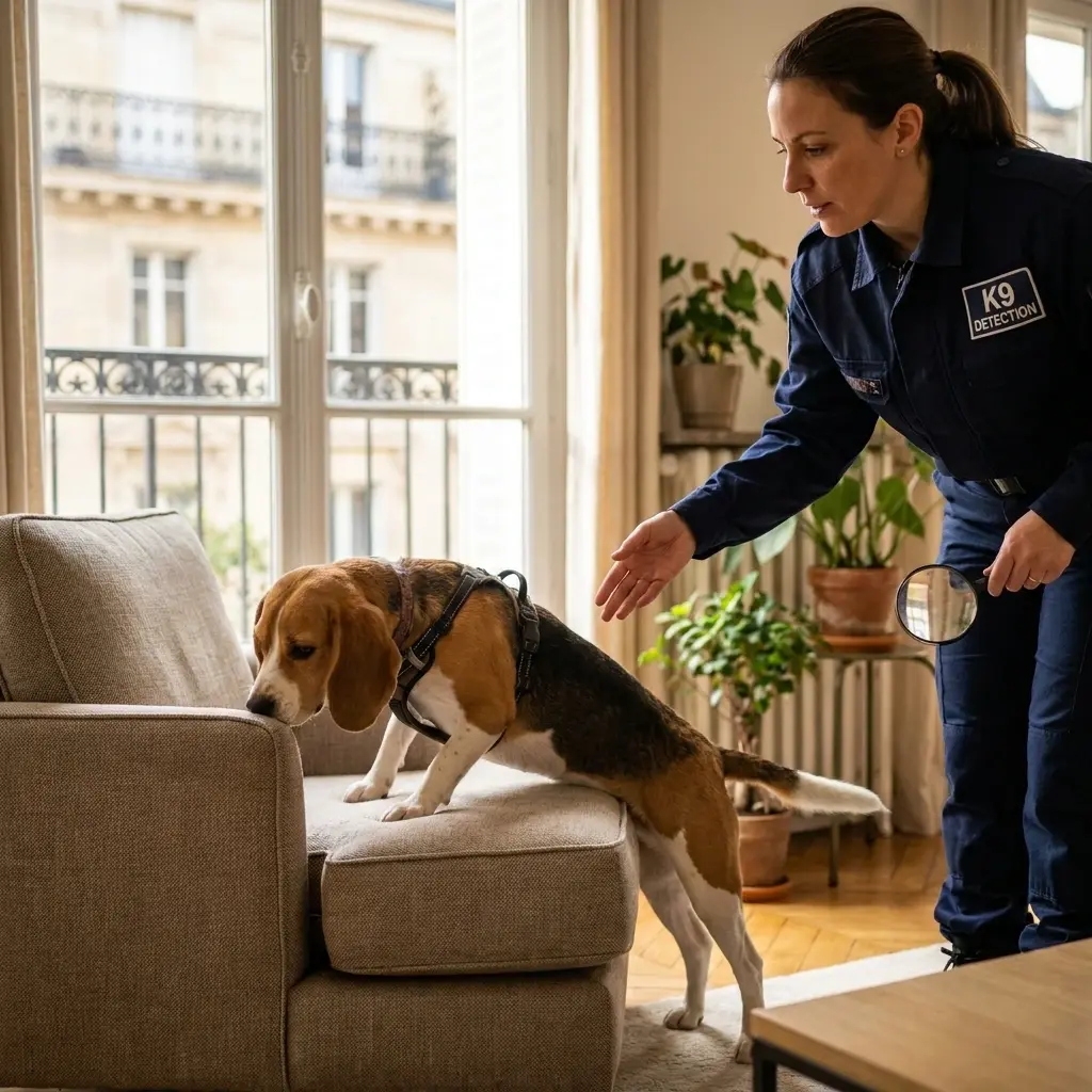 Comment se déroule la détection canine à Gennevilliers ?