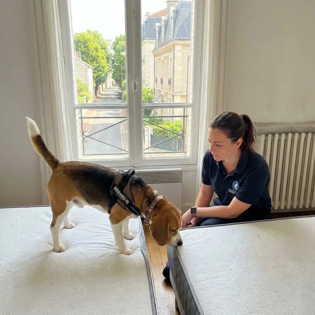 Le processus de détection canine sur site