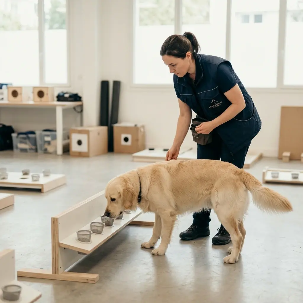 Comment fonctionne la recherche canine sur le terrain ?