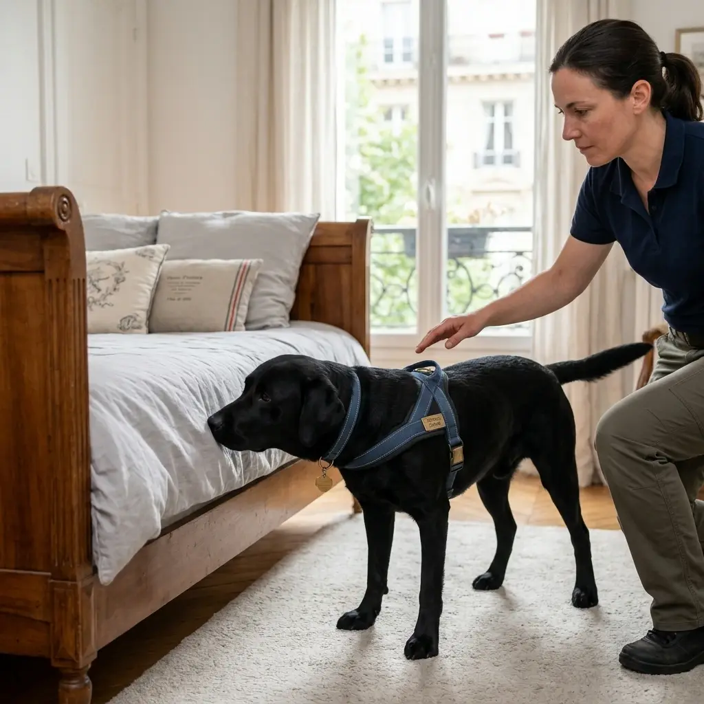 Comment se déroule l'intervention canine à Sèvres ?
