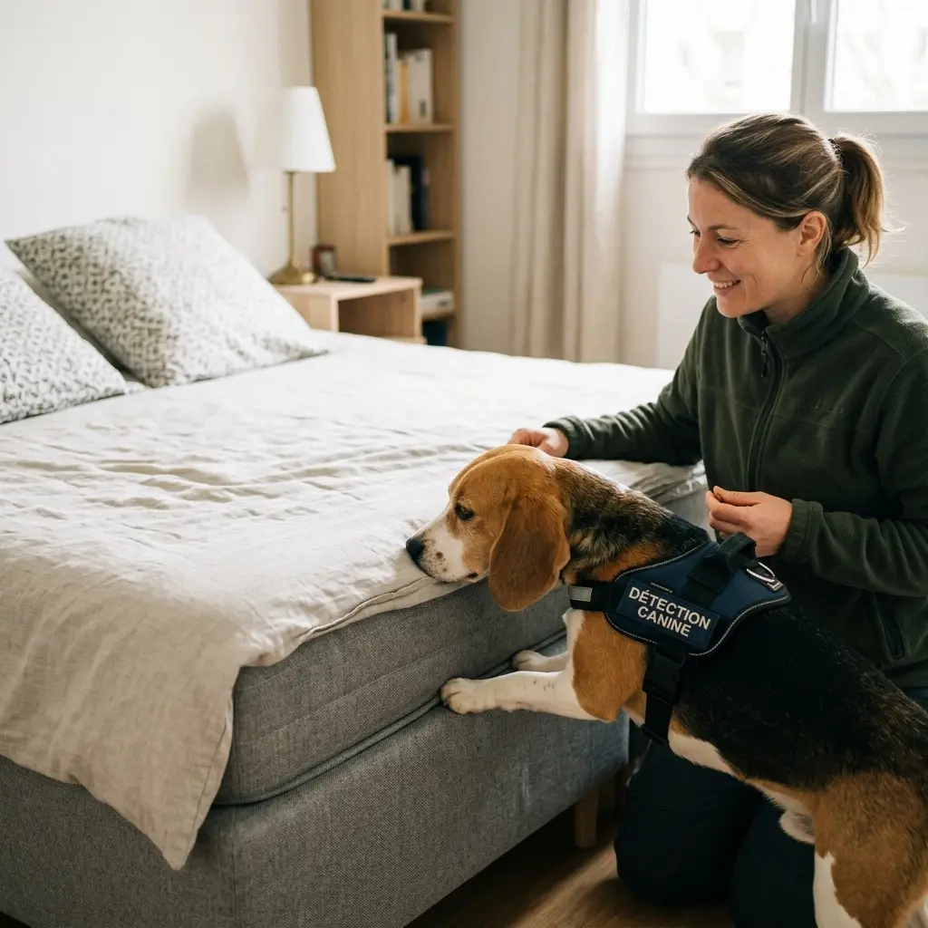 Comment se déroule la détection canine à Courbevoie ?