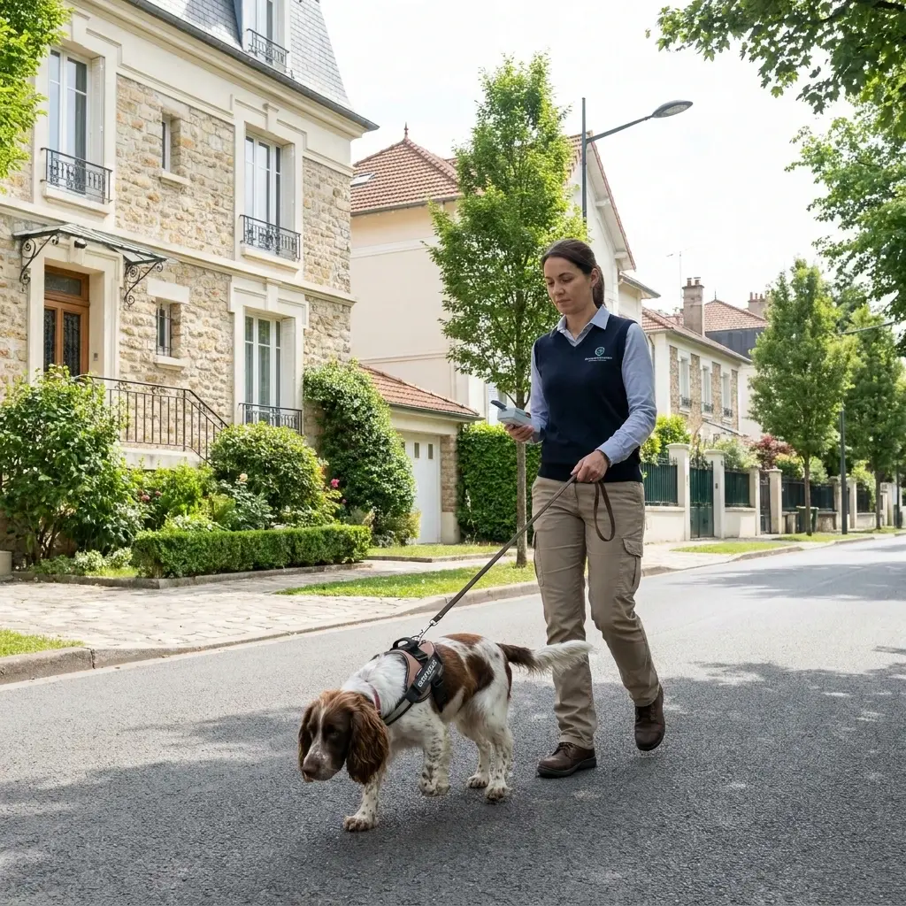 Comment se déroule la détection canine à Ville-d'Avray ?