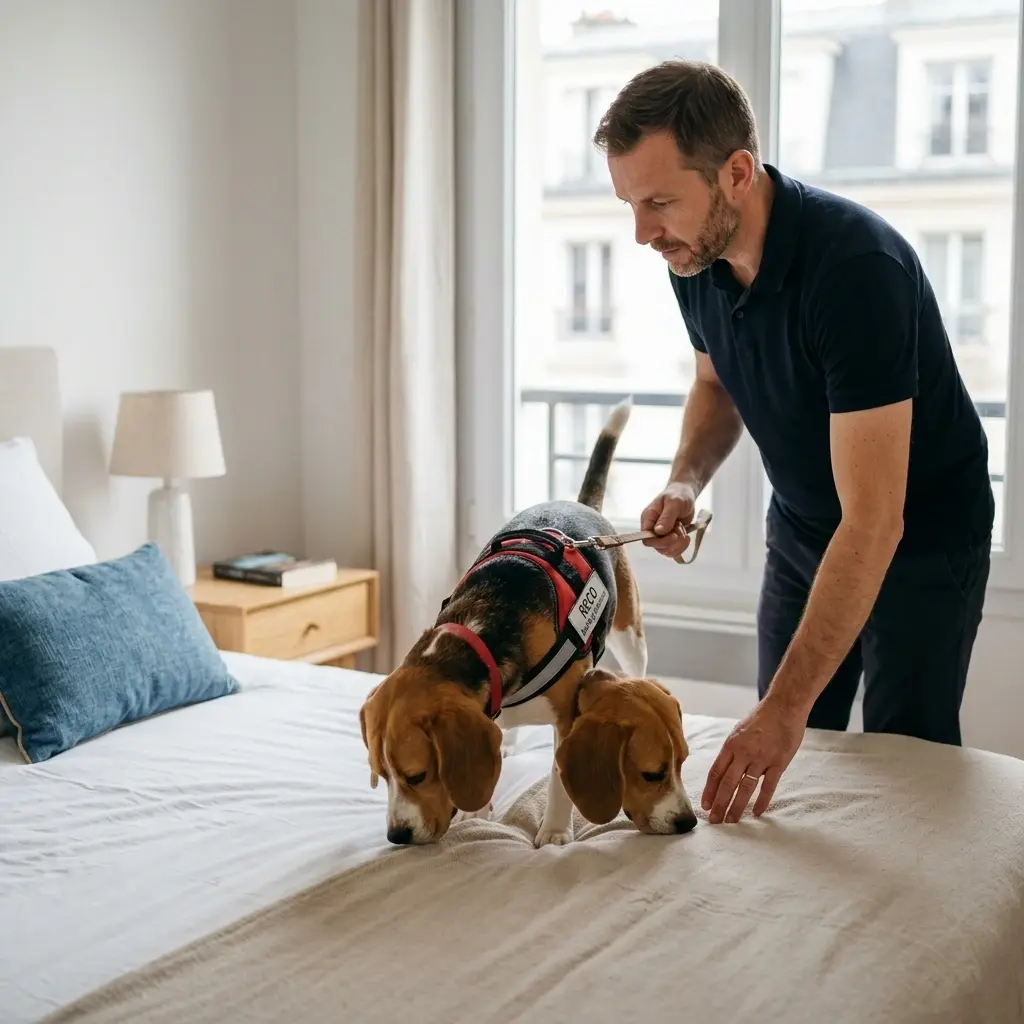 Pourquoi nous choisir à Neuilly‑sur‑Marne pour la détection canine punaise de lit