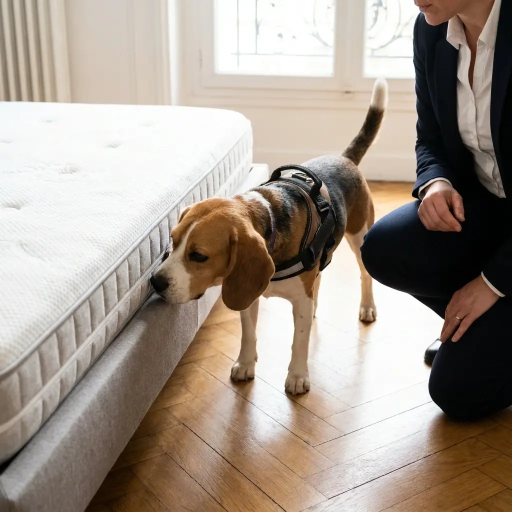 Comment fonctionne la détection canine sur place