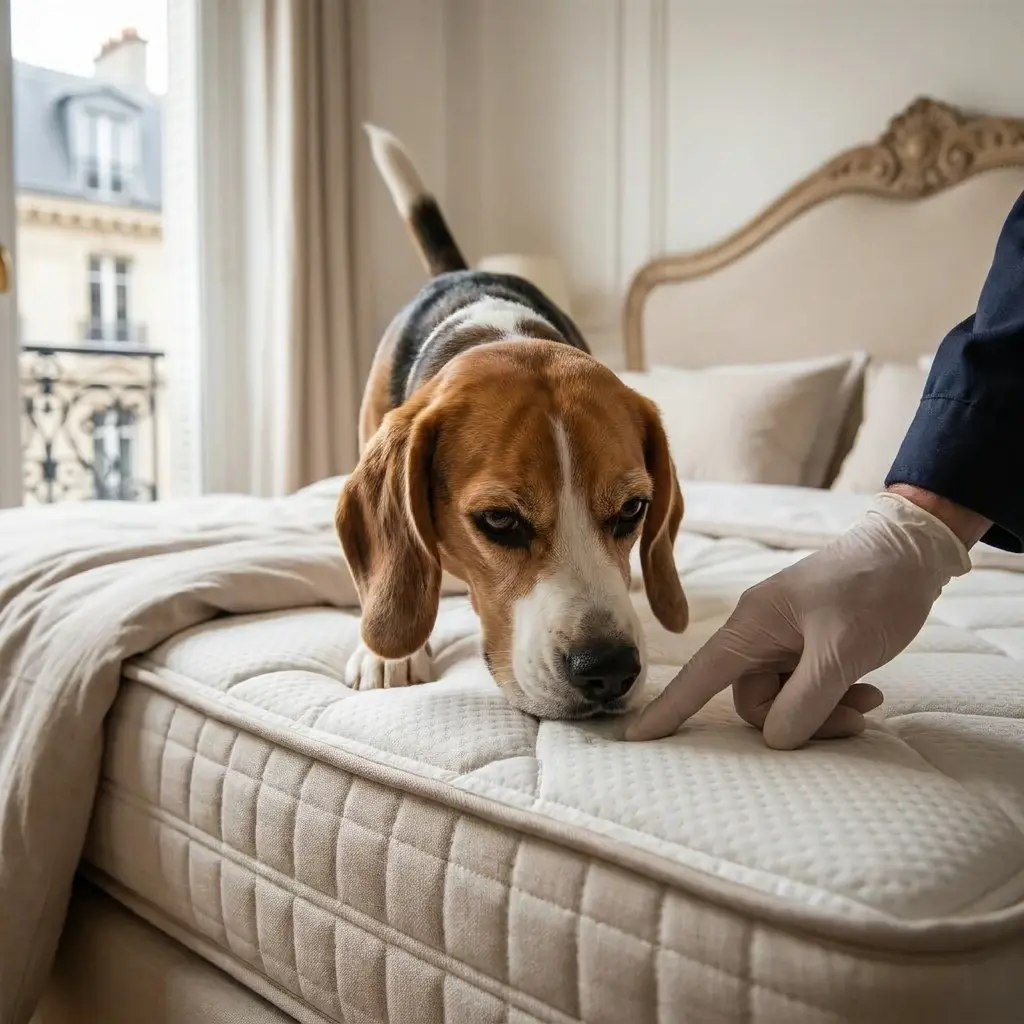 Comment se déroule la détection canine au Bourget ?