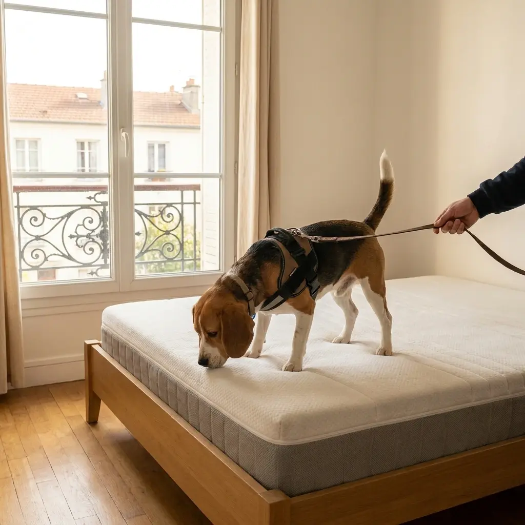 Comment se déroule la détection canine à Pantin ?