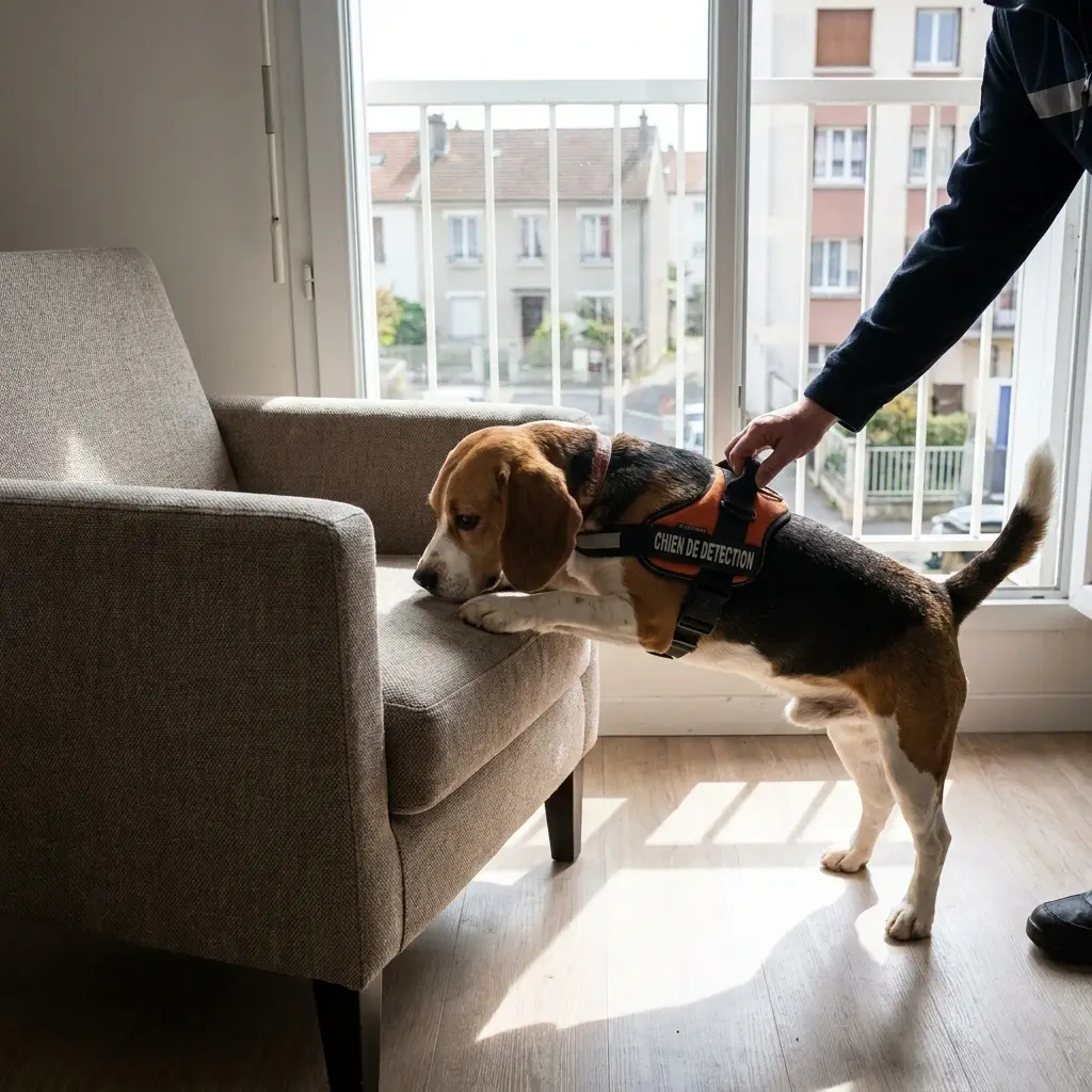 Comment fonctionne la détection canine sur place
