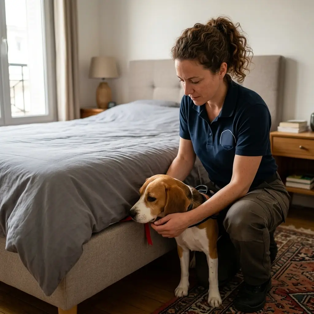Comment fonctionne la recherche canine sur le terrain ?