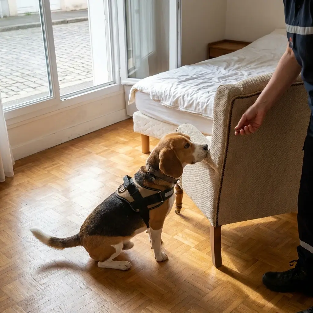 Comment se déroule la détection canine à Valenton ?