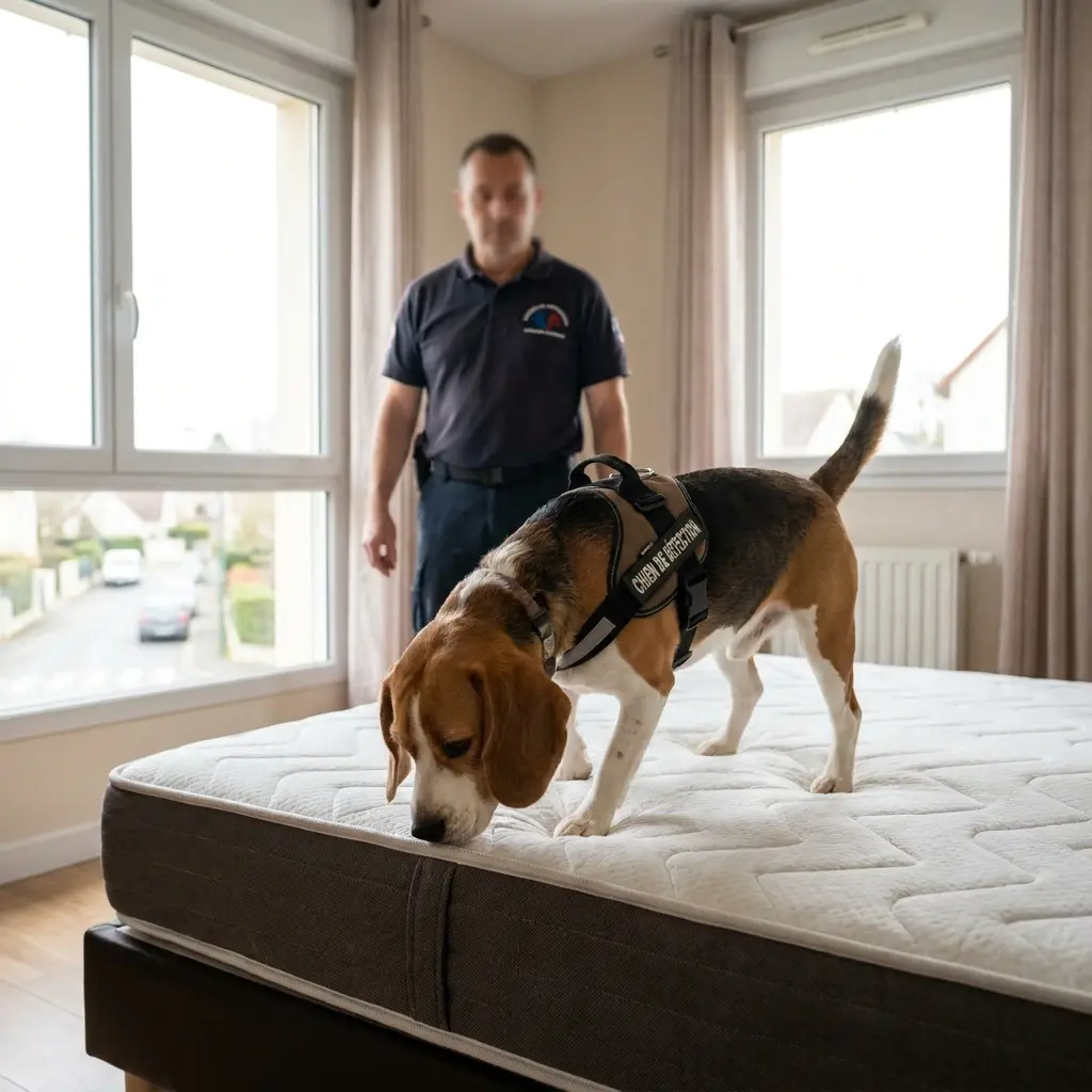 Le fonctionnement de la détection canine sur place