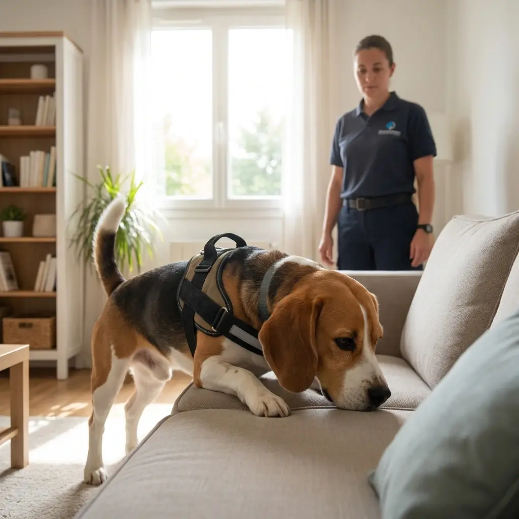 Comment fonctionne la recherche canine sur place ?
