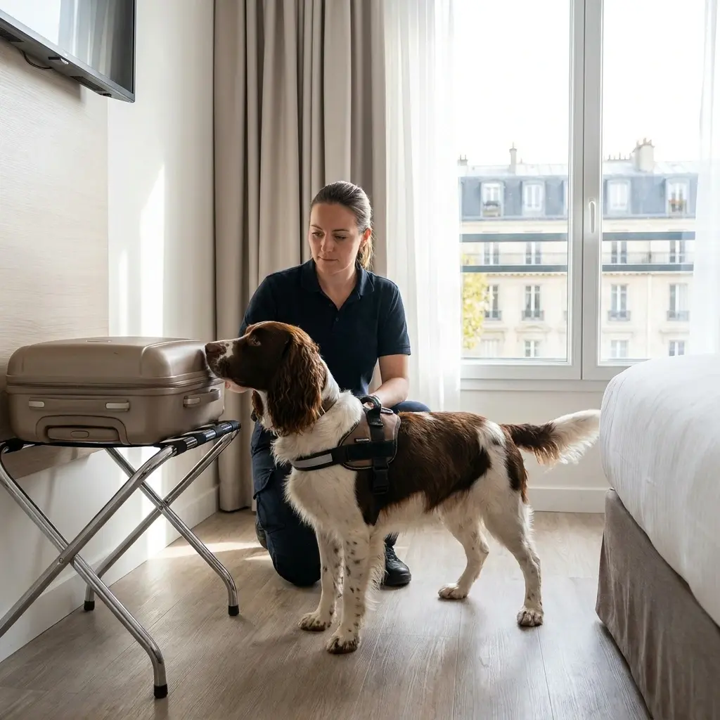 Comment se déroule la détection canine à Sarcelles ?