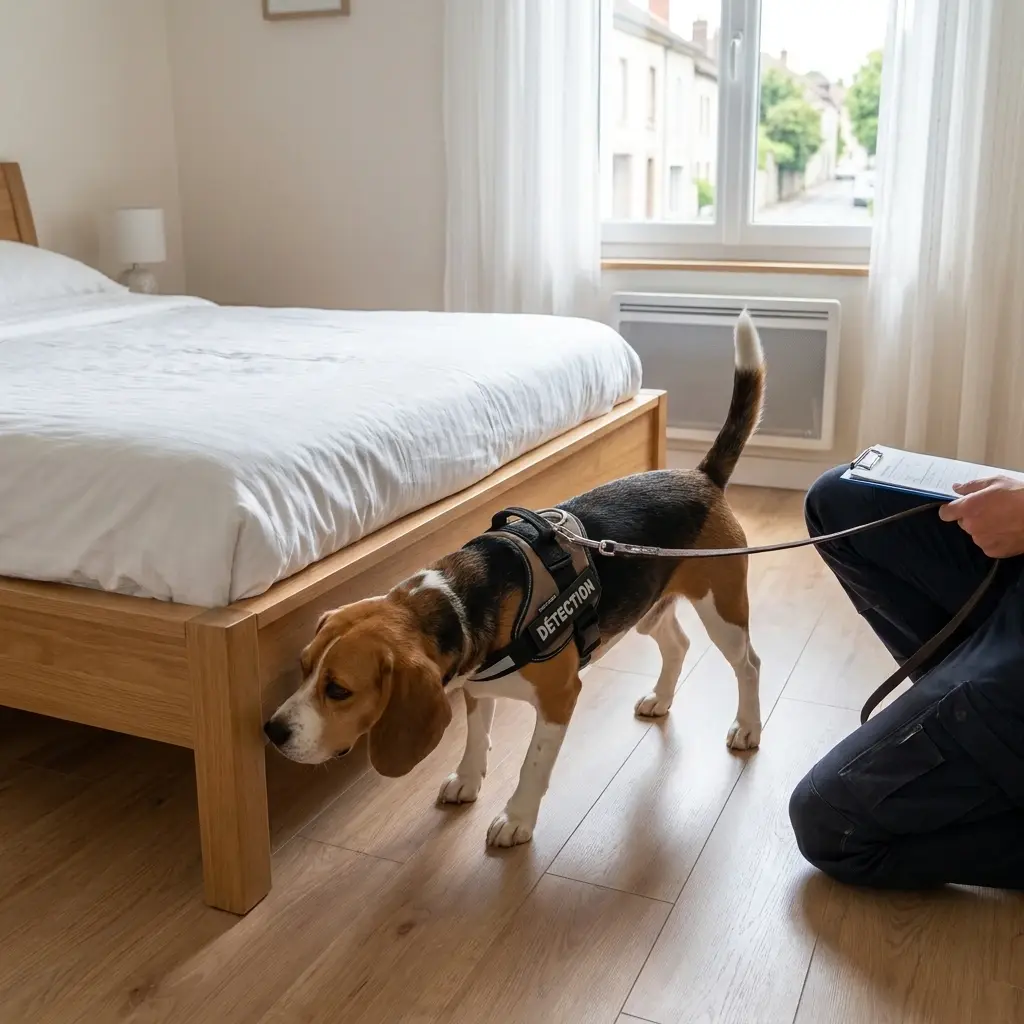 Le protocole de recherche canine et technique