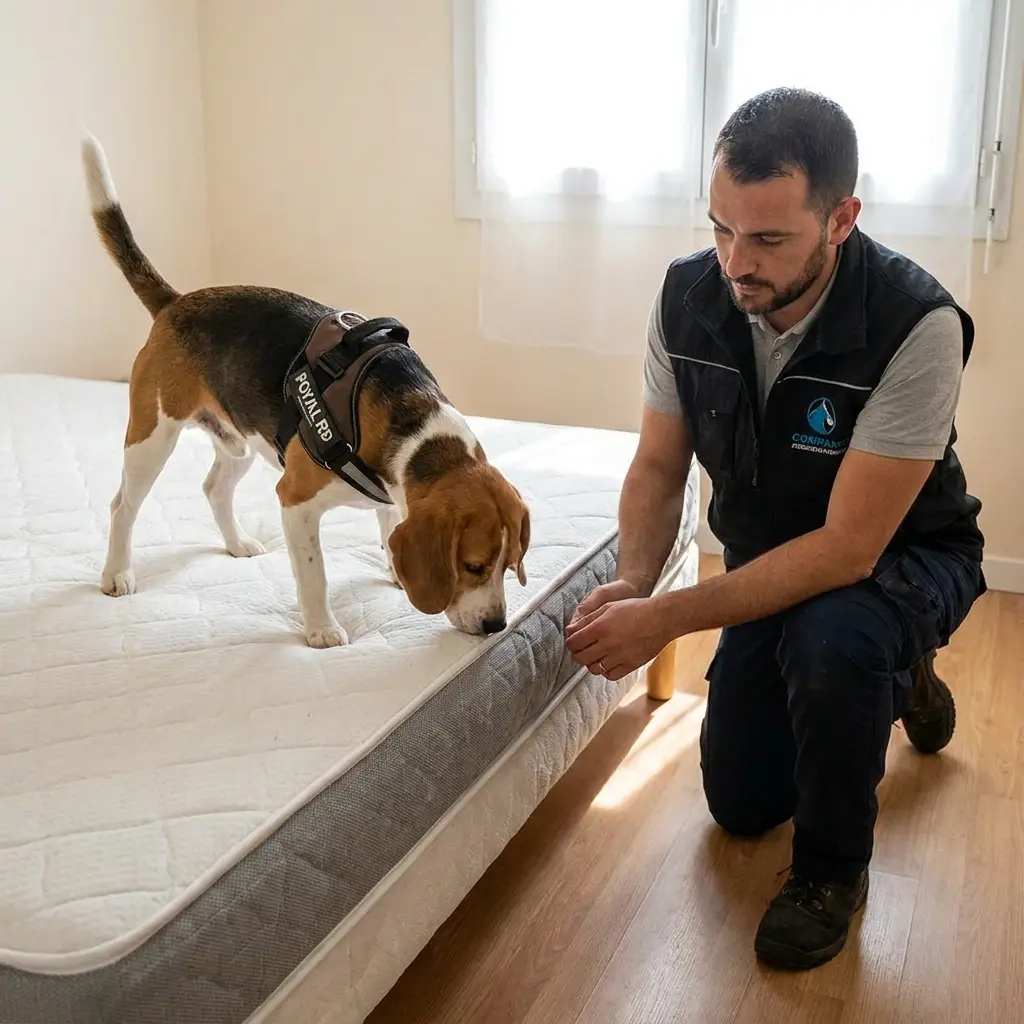 Le fonctionnement de la détection canine sur site