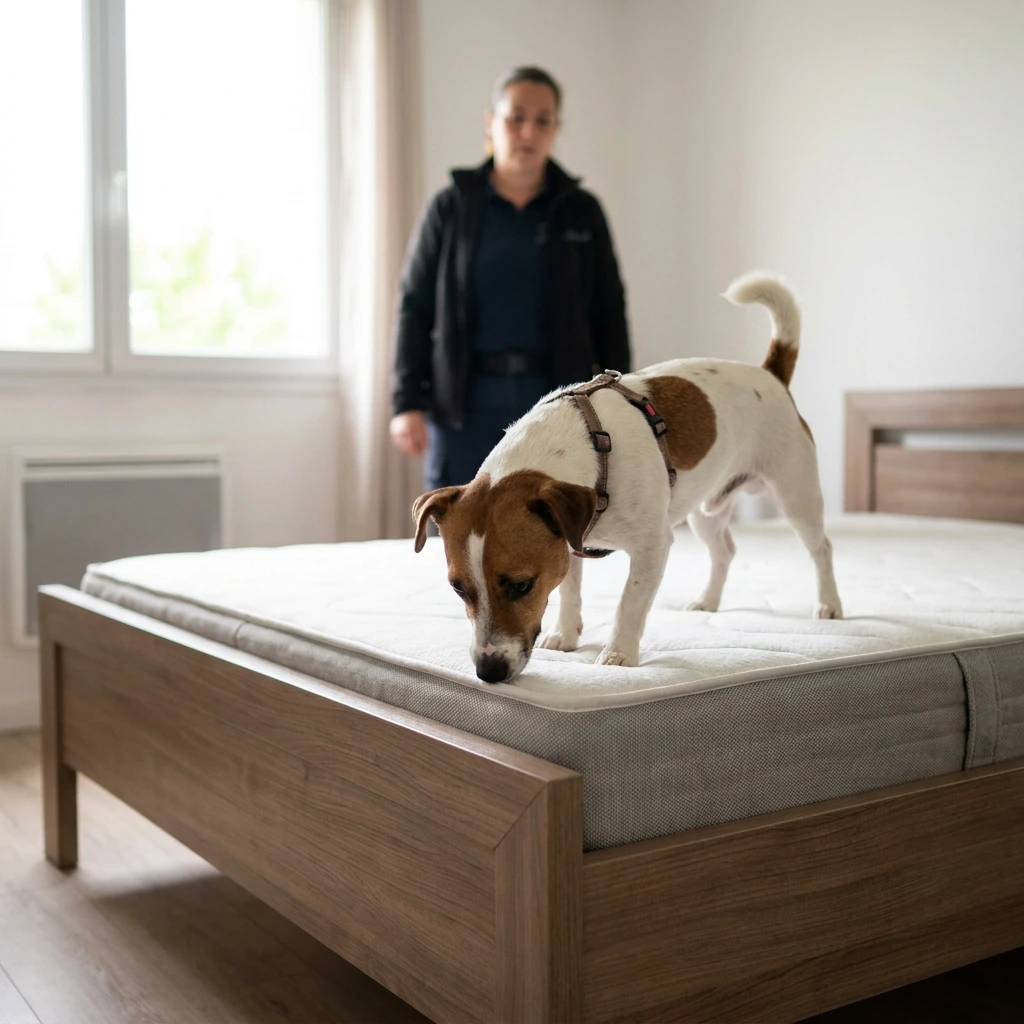 Comment se déroule la détection canine à Pierrelaye ?