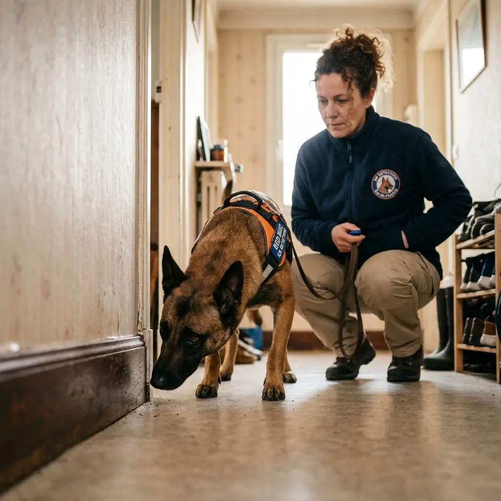 Comment se déroule la détection canine à Beauchamp ?