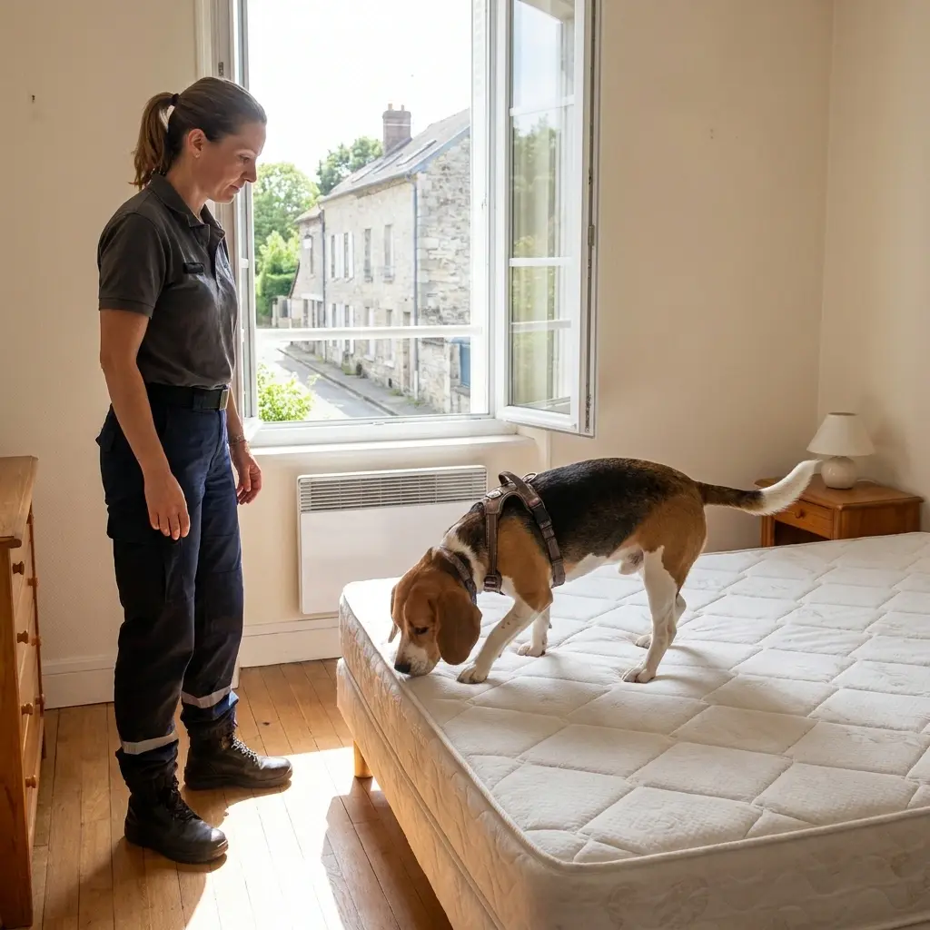 Comment se déroule la détection canine à Asnières-sur-Oise ?