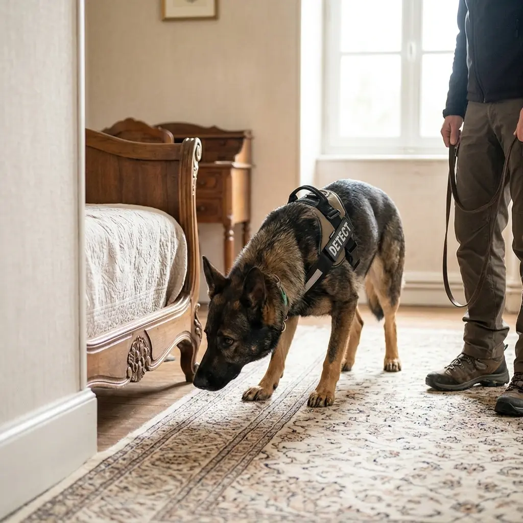 Comment se déroule la détection canine à Belloy-en-France ?