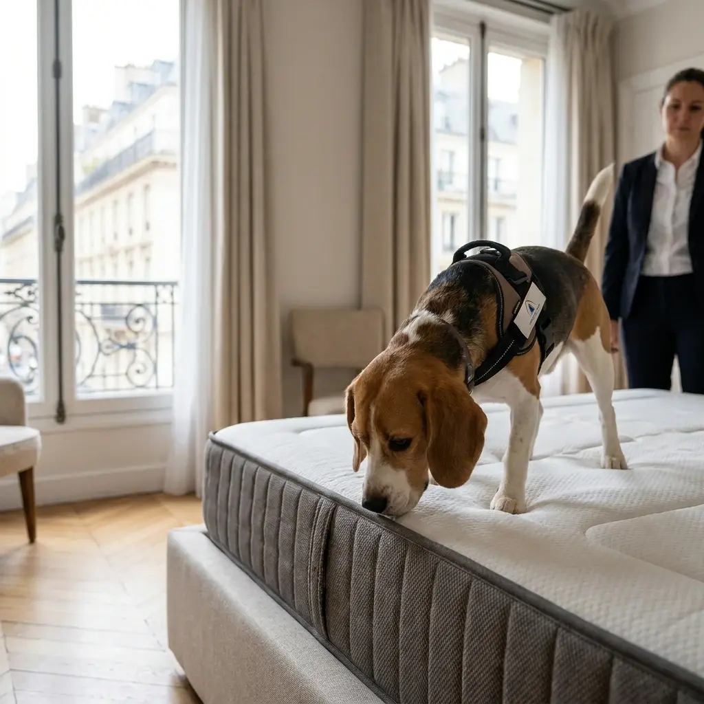 Comment se déroule la détection canine à Chaumontel ?