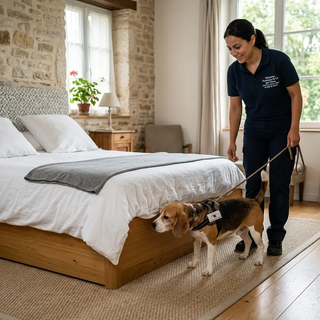Le fonctionnement de la détection canine sur place