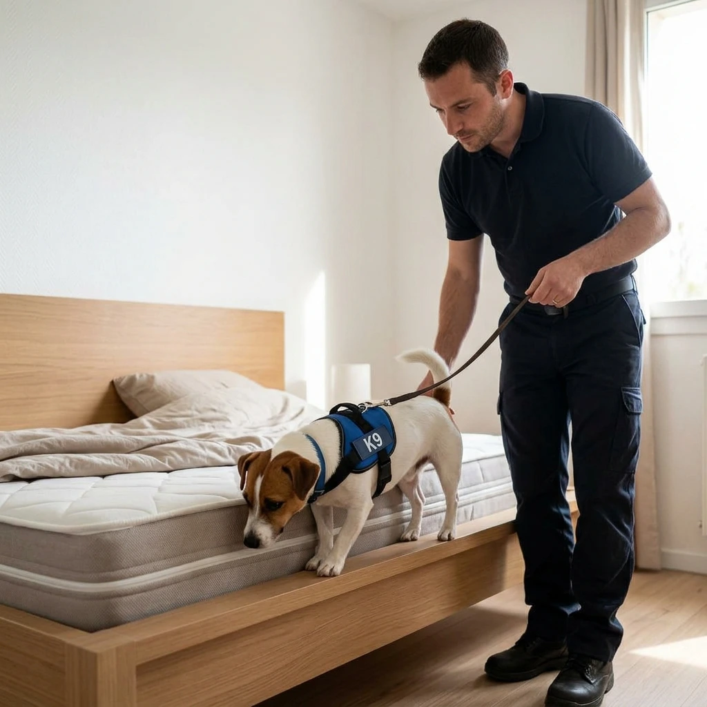 Comment se déroule la détection canine à Saint-Brice-sous-Forêt ?