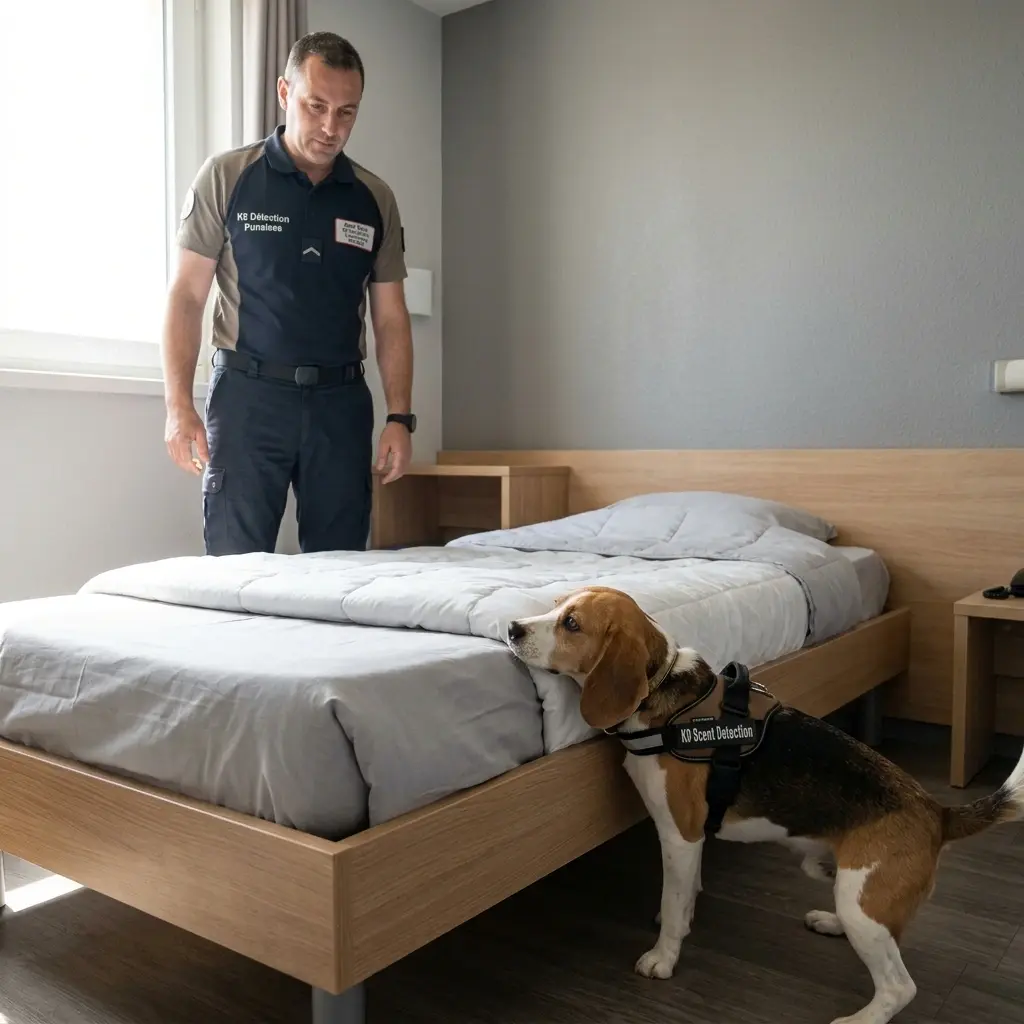 Comment se déroule la détection canine à Louvres ?