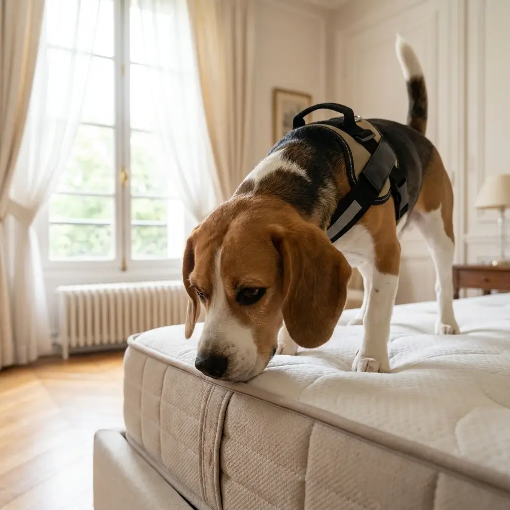 Détection canine punaise de lit Puiseux-en-France (95380)