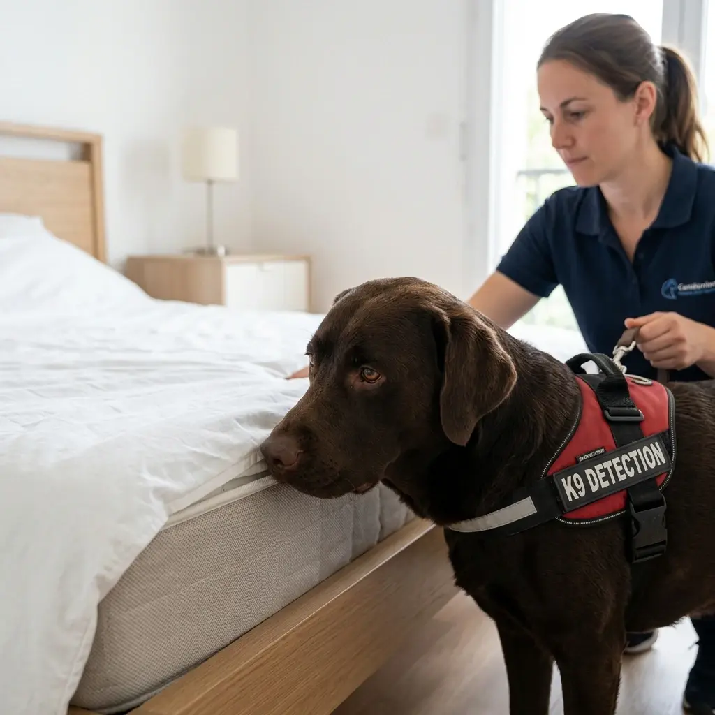Comment réagir avant l'arrivée du chien détecteur à Saint-Prix ?