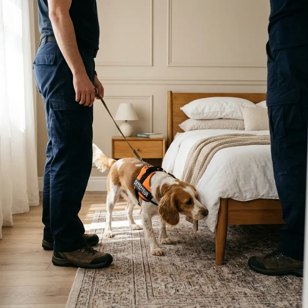 Comment se déroule la détection canine à Arnouville ?