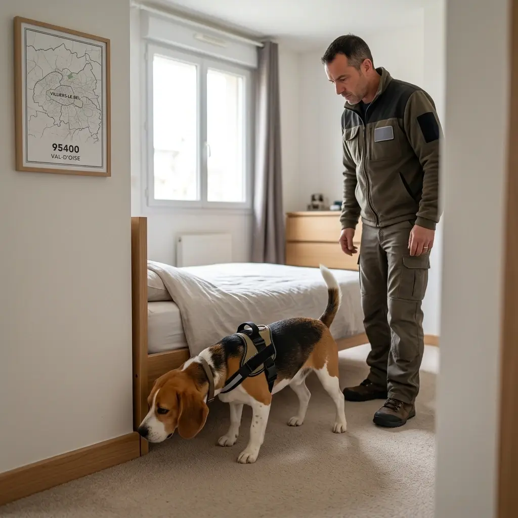Comment se déroule la détection canine à Villiers-le-Bel ?