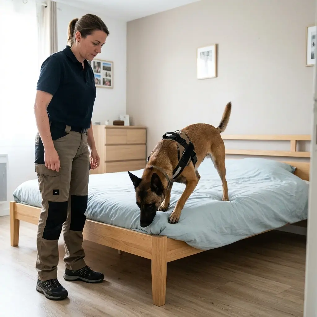 Détection canine punaise de lit Villiers-le-Bel (95400)