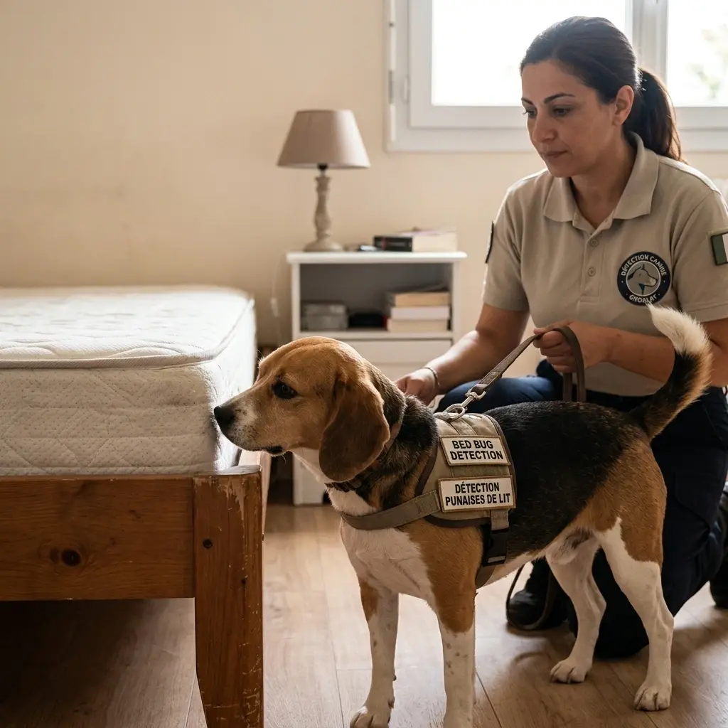 Le fonctionnement de la détection canine sur place