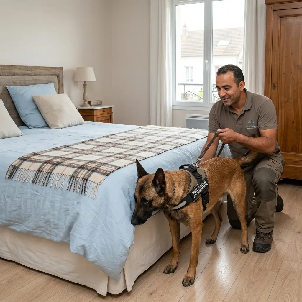 Comment se déroule la détection canine à Groslay ?