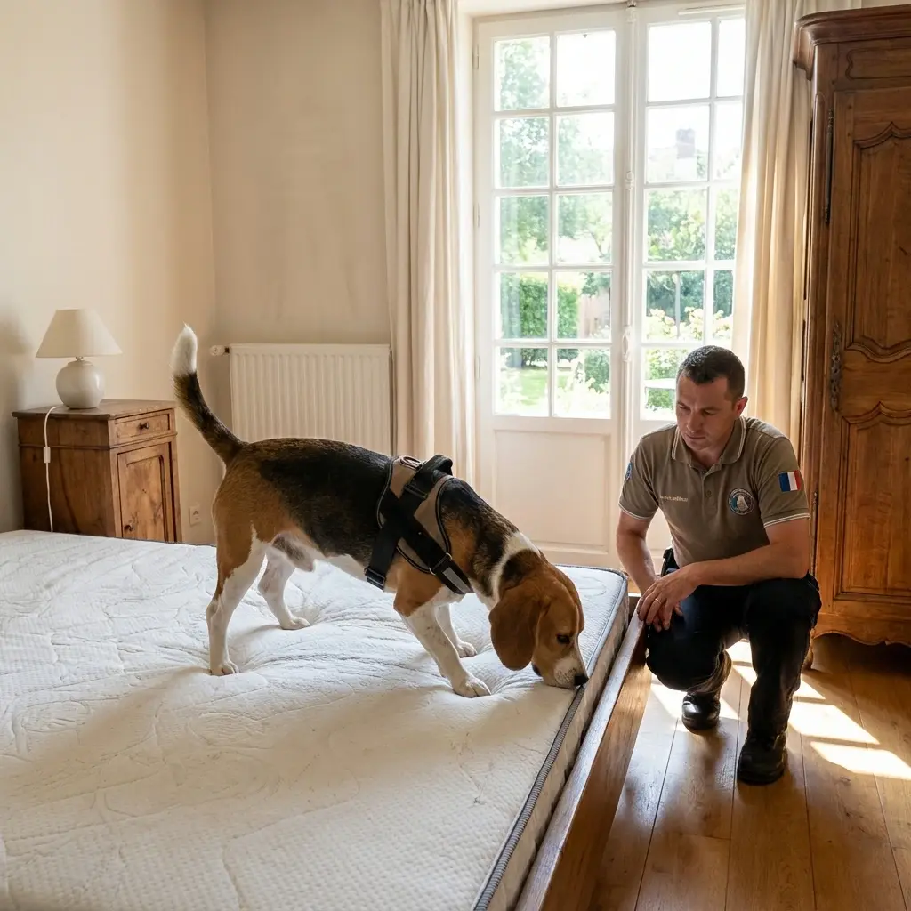 Détection canine punaise de lit Auvers-sur-Oise (95430)