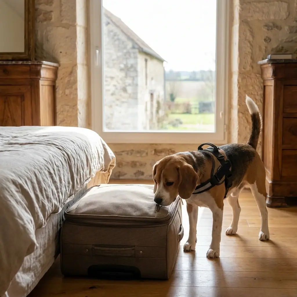 Comment se déroule la recherche canine à Survilliers ?