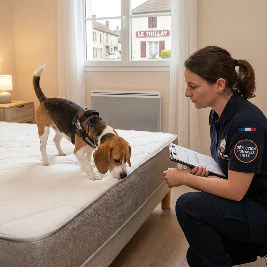 Comment se déroule l'intervention canine au Thillay ?