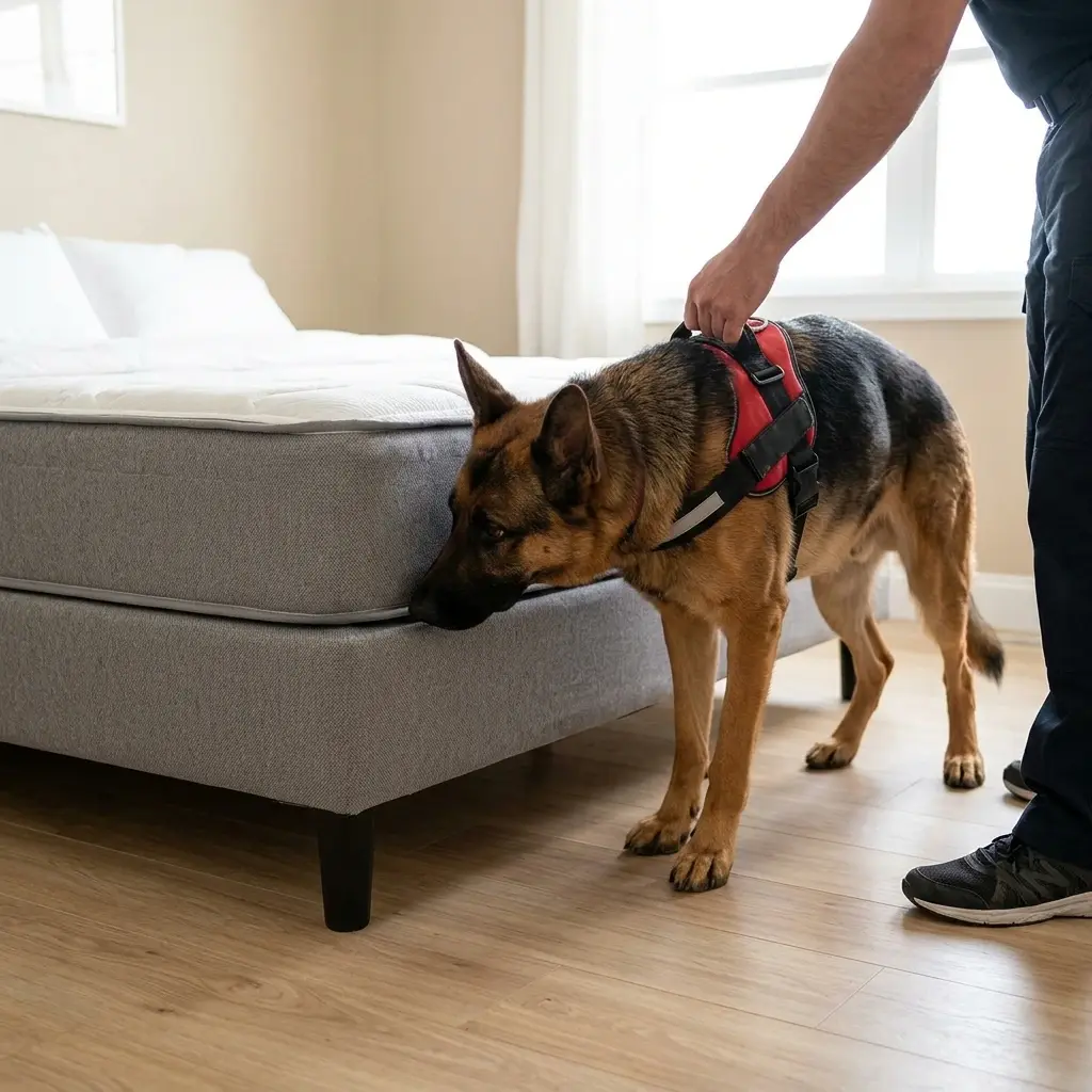 Comment réagir avant l'arrivée du chien expert à Montsoult ?