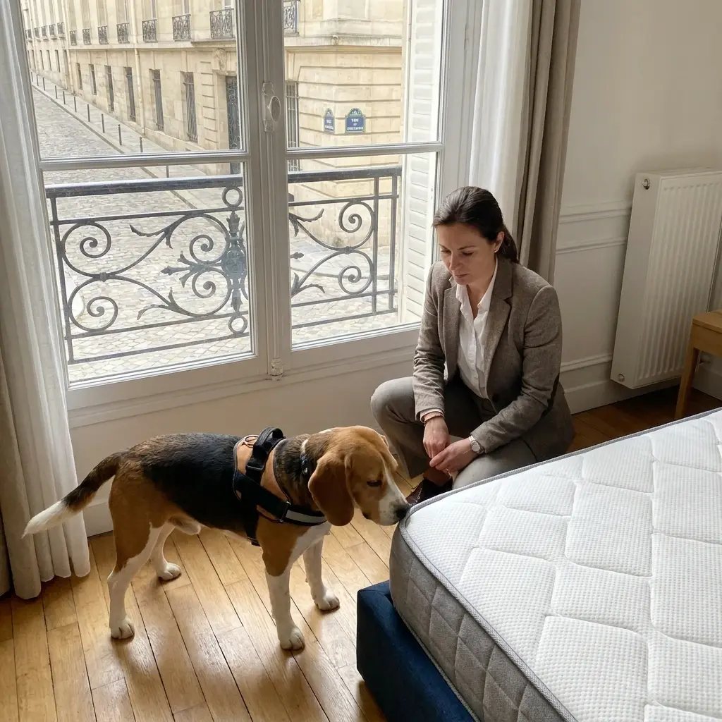 Comment se déroule la détection canine à Andilly ?