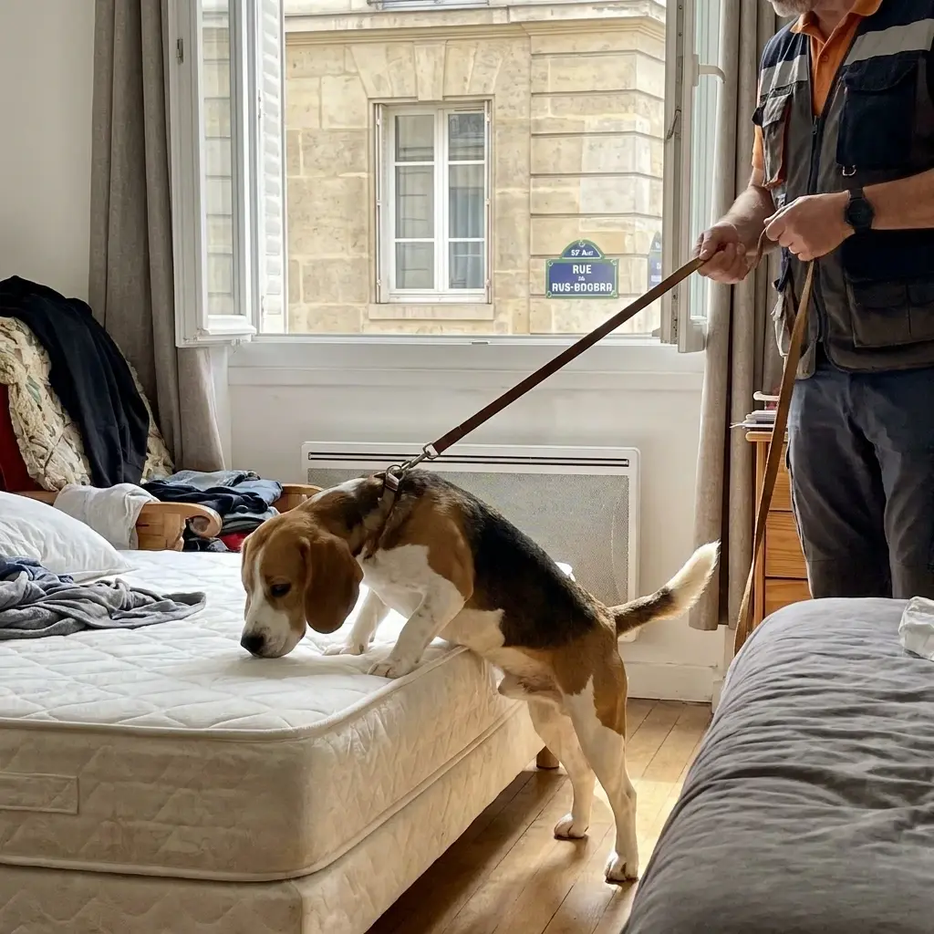 Comment réagir avant l'arrivée du chien détecteur à Parmain ?