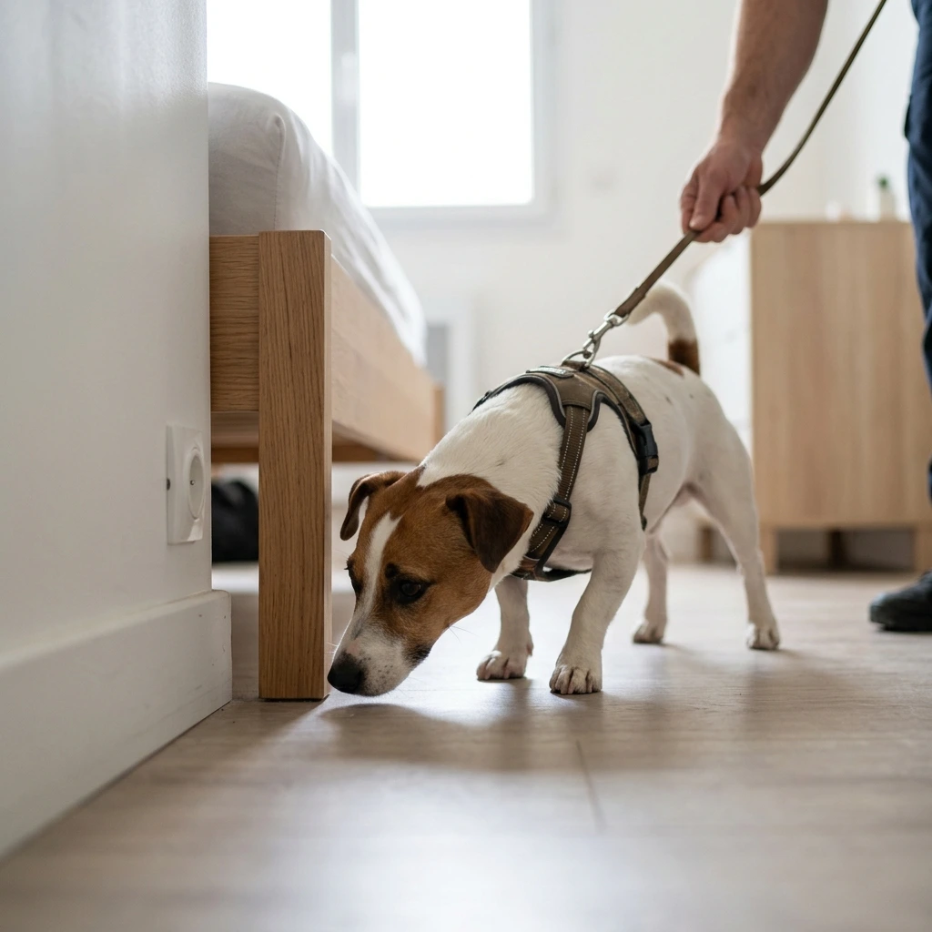 Comment se déroule la détection canine à Mériel ?