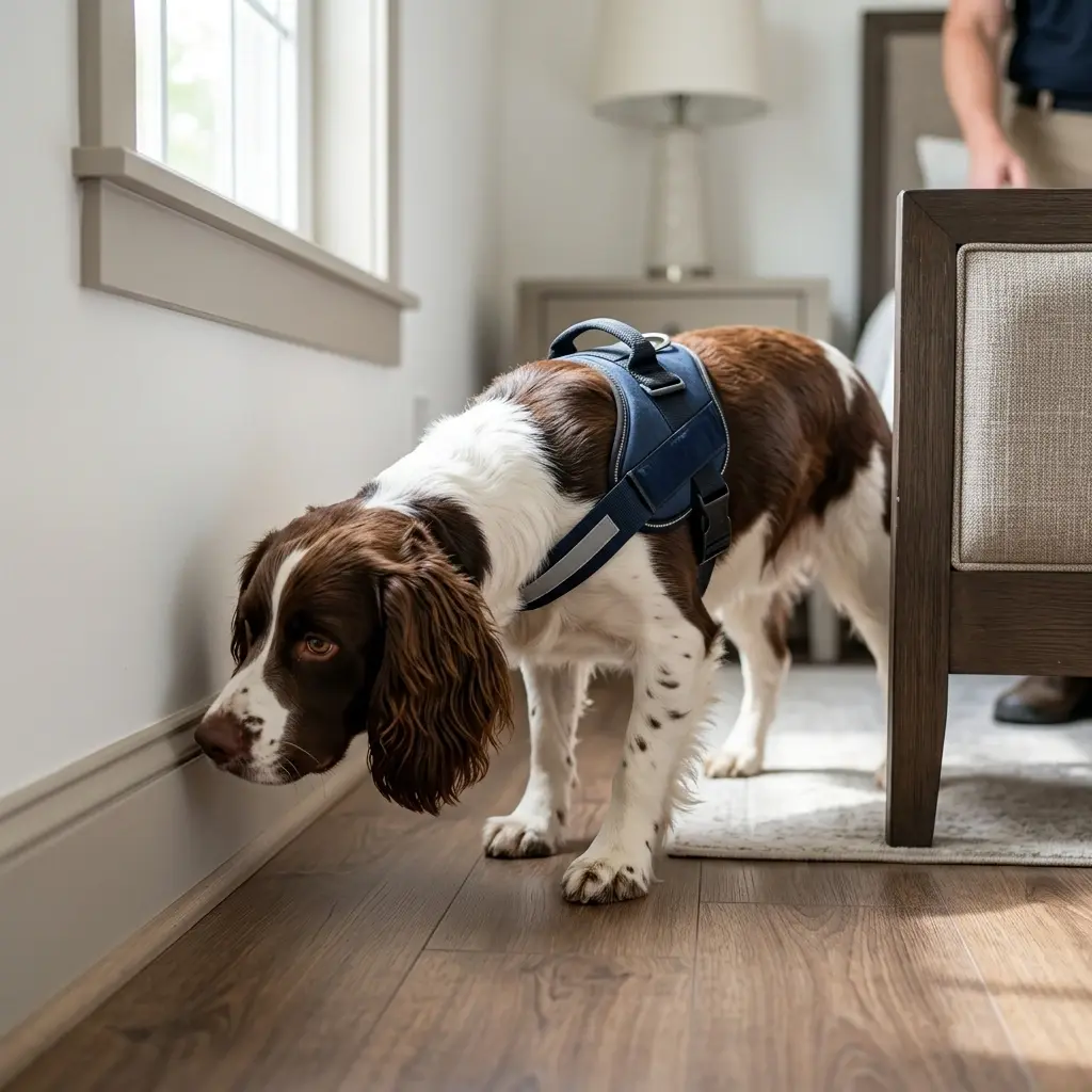 Comment se déroule la détection canine à Champagne-sur-Oise ?