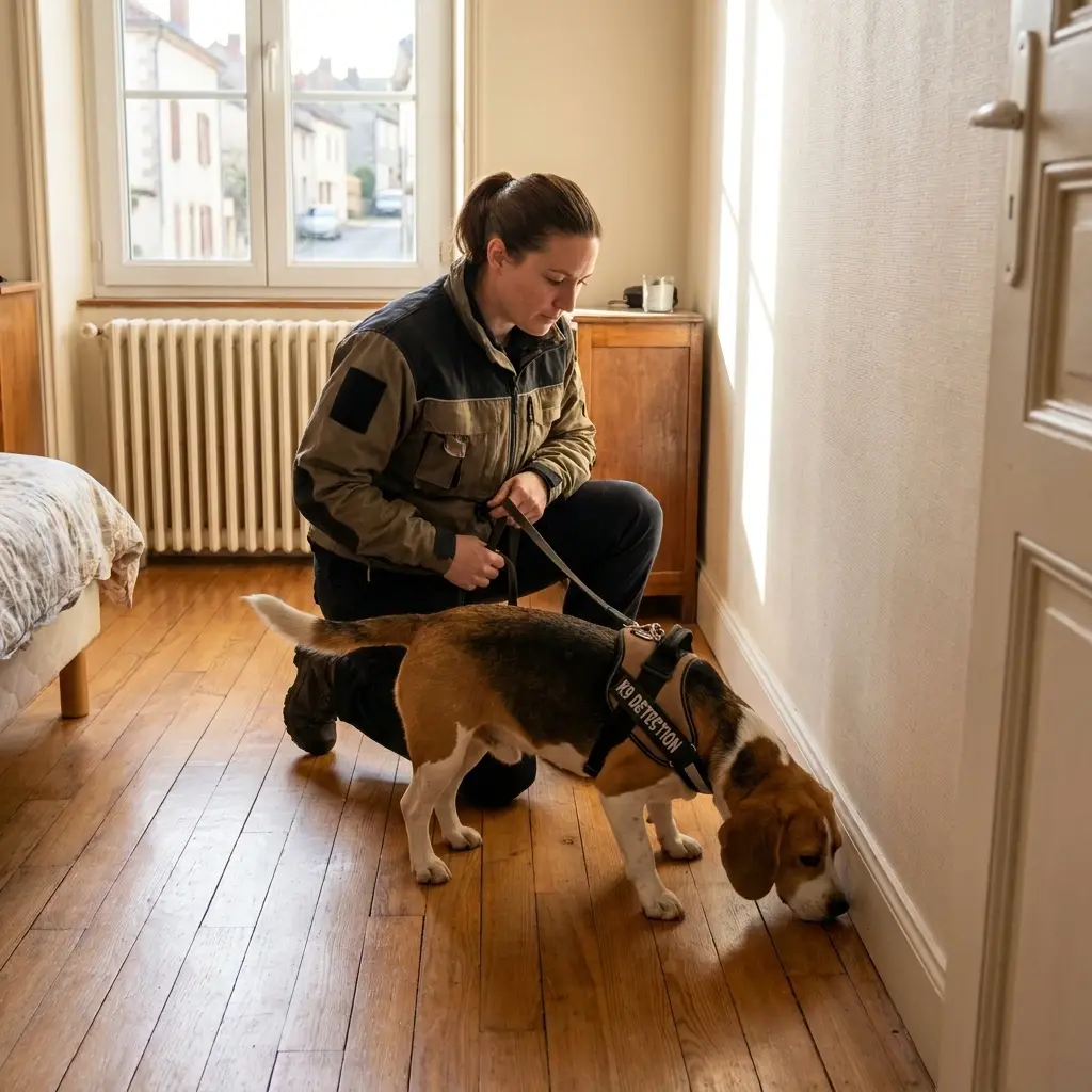 Comment se déroule la détection canine à Chars ?