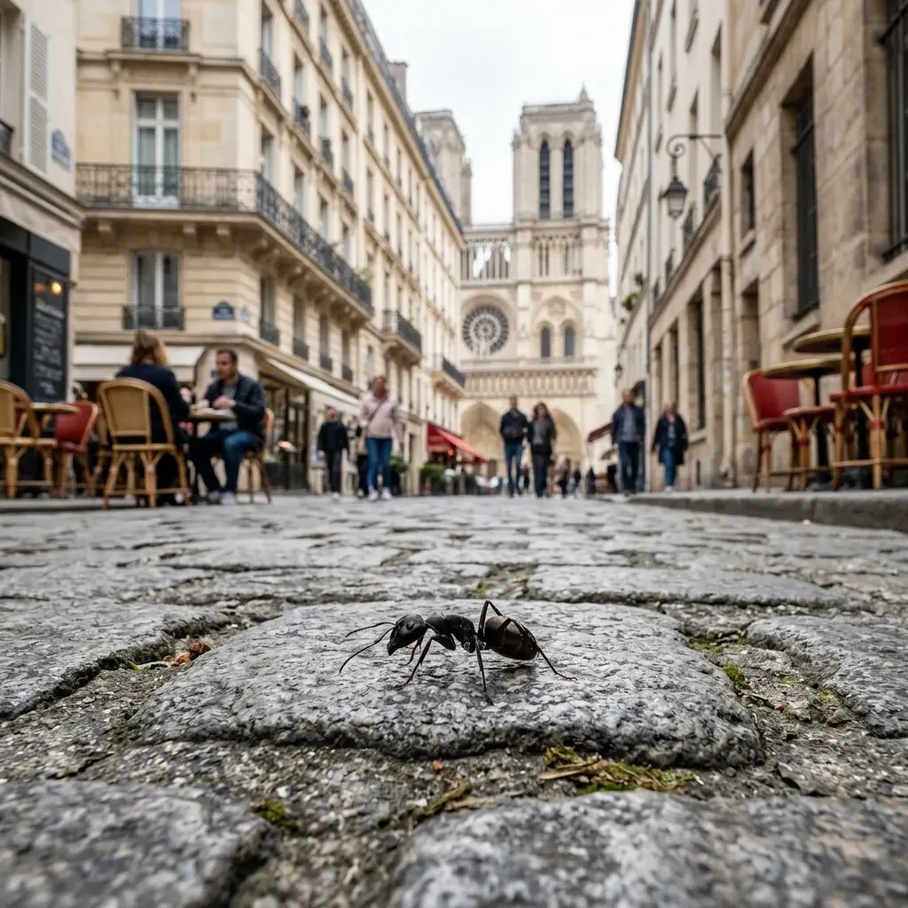 Nids dans les fissures du mur